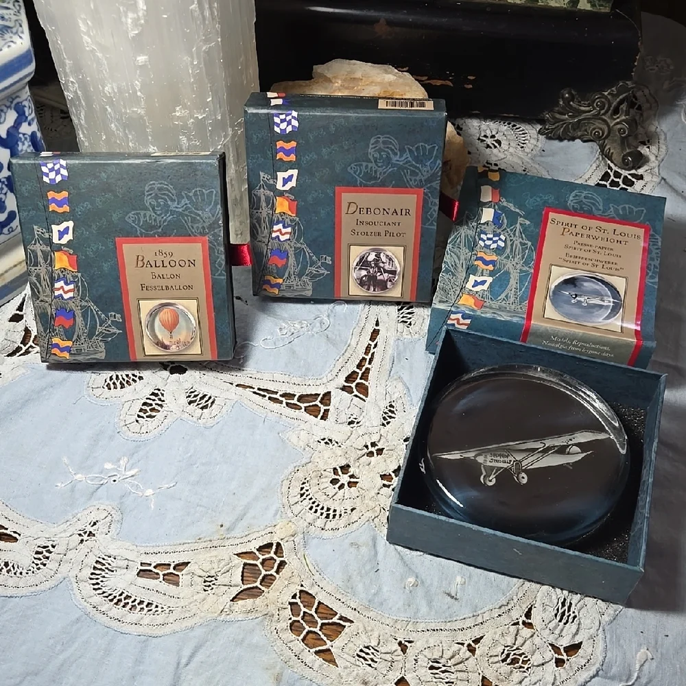 Three Vintage Inspired Paperweight by Authentic Models-Aviation Themed-TIA - Picture 3 of 12